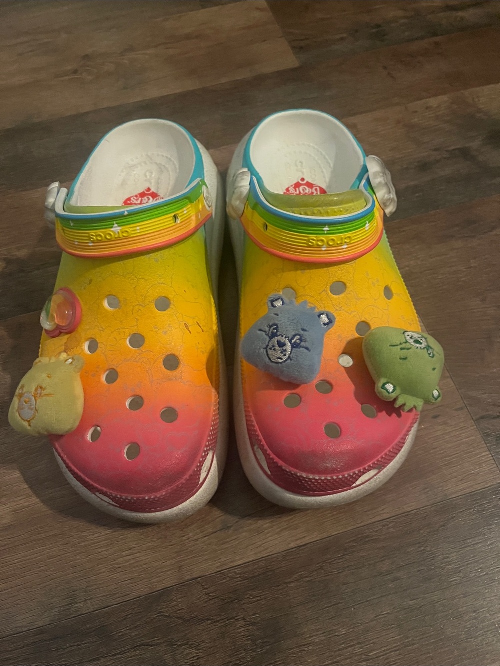 Care bear crocs size men’s 6, women 8